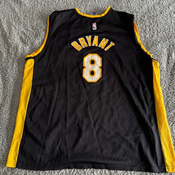 Vintage Kobe Bryant Champion Los Angeles Lakers #8 Black Jersey 52 XXL RARE - Picture 4 of 9